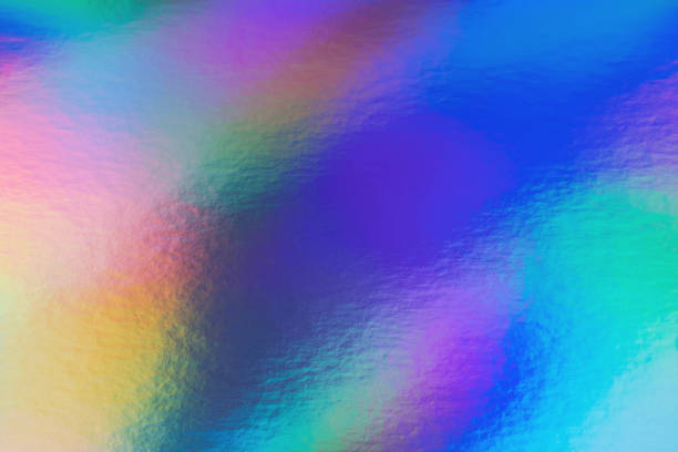regenbogen pastell farbigen holographischen hintergrund - futurismus fotos stock-fotos und bilder