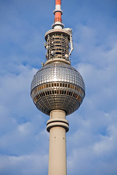 Detail of Berlin´s Television tower  sendemast stock pictures, royalty-free photos & images