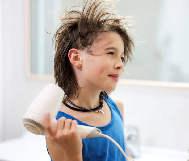 istock Dry your hair after a shower 1193772530