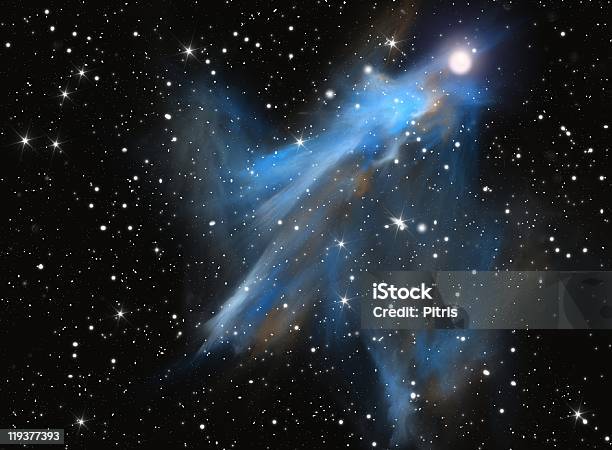 Nébuleuse Bleue Espace Vecteurs libres de droits et plus d'images vectorielles de Big-bang - Big-bang, Abstrait, Astronomie
