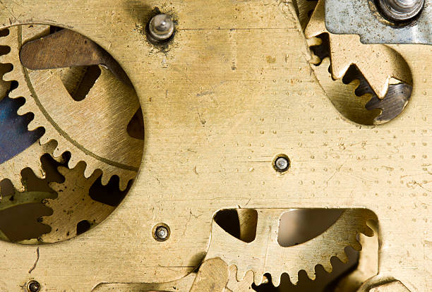 istock Inside of alarm clock mechanism 119377738