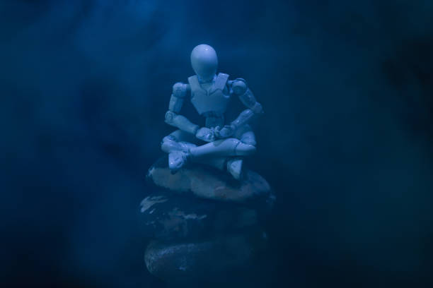 istock the plastic doll sitting in ZEN meditation 1193778951