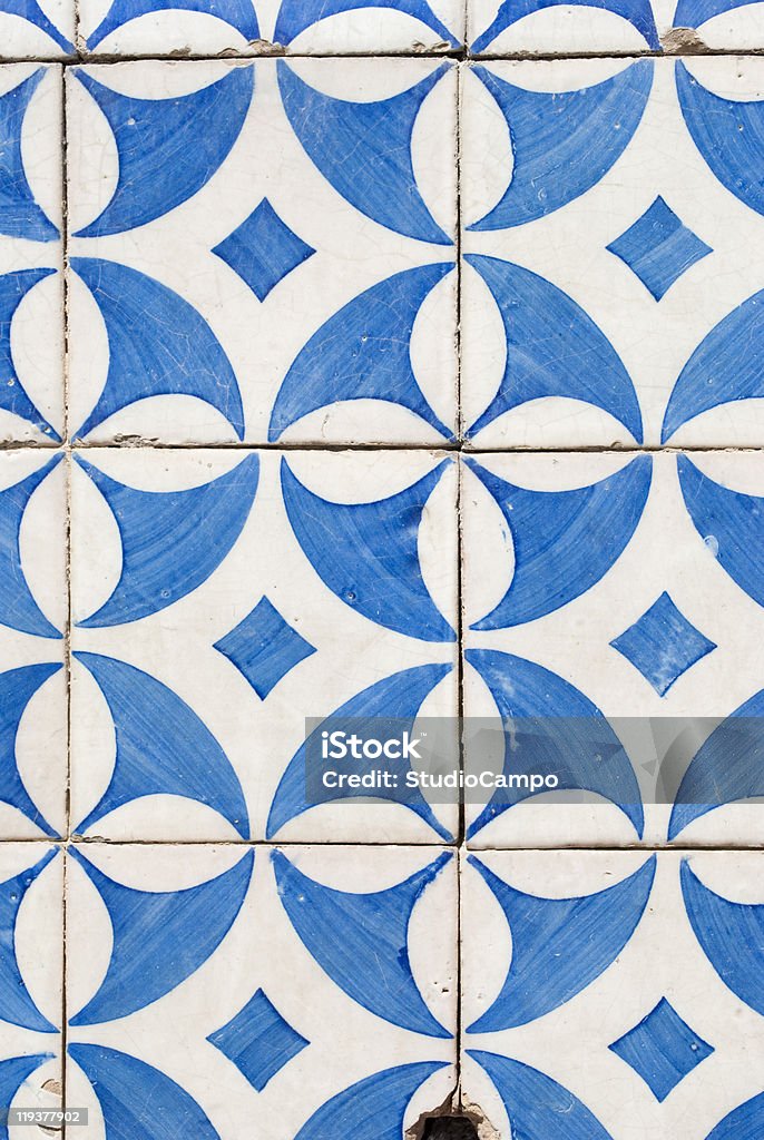 Portoghese Azulejos - Foto stock royalty-free di Sezione parziale