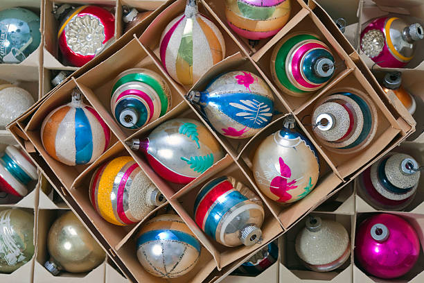 istock Vintage Christmas Ornaments 119377928