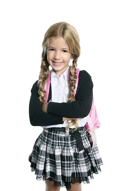 istock little blond school girl with backpack bag 119378588