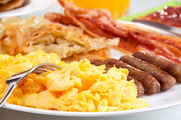 Hearty Breakfast  breakfast stock pictures, royalty-free photos & images