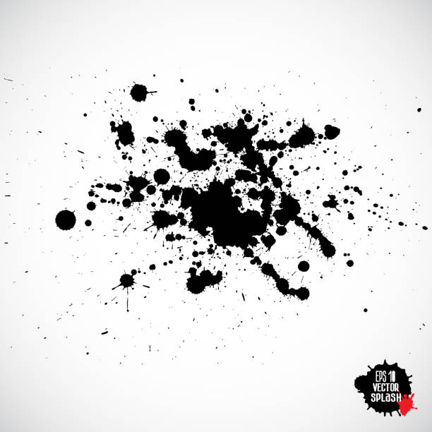 istock Grunge splatter. Paint splashes. Liquid stains. Highly detailed grunge textures. Paint stain. Ink spots. Splatter. Scribble. Scrawl. Drop. Grunge backgrounds collection. 1193795526