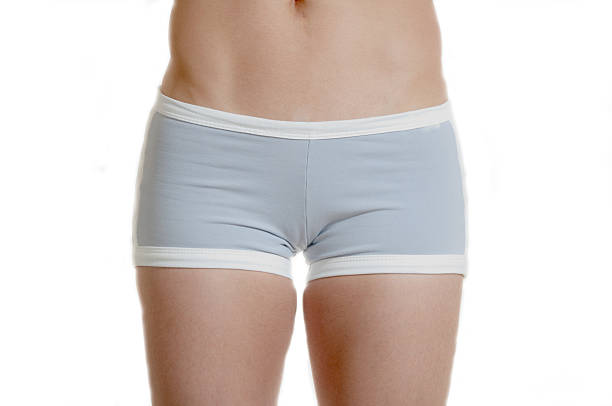 Grey workout shorts bottom  spandex stock pictures, royalty-free photos & images