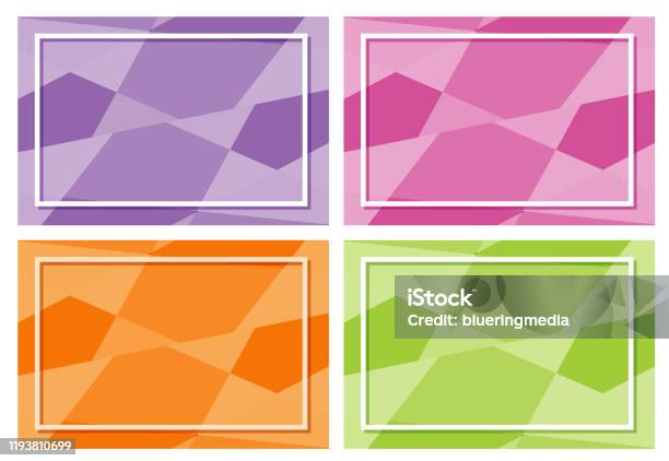 4 Frame Color Four Frame Templates With Many Colors Stock Illustration - Download ...