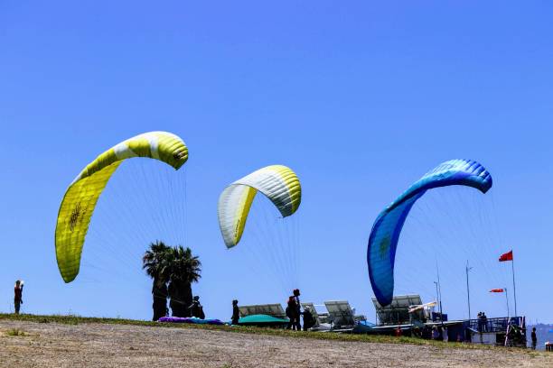 gliderporto dei pini torrey - gliderport foto e immagini stock