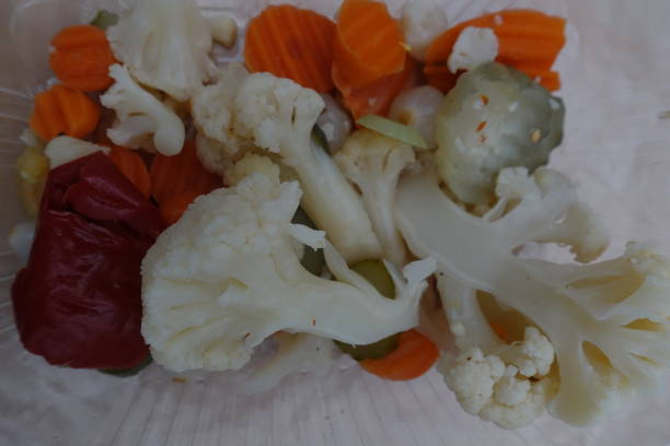 istock Various vegetables in brine for aperitif 1193821464