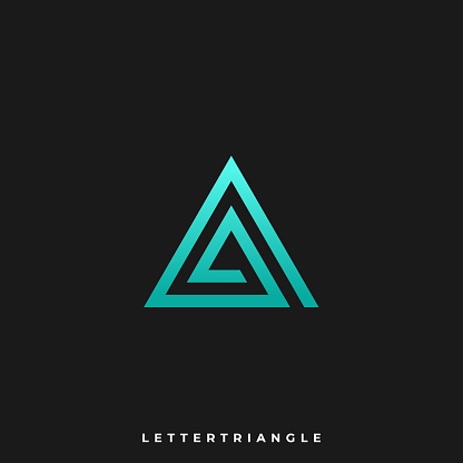 Letter Triangle Illustration Vector Template. Can be used for Creative Industry, Multimedia, entertainment, Educations, Shop, and any related business.