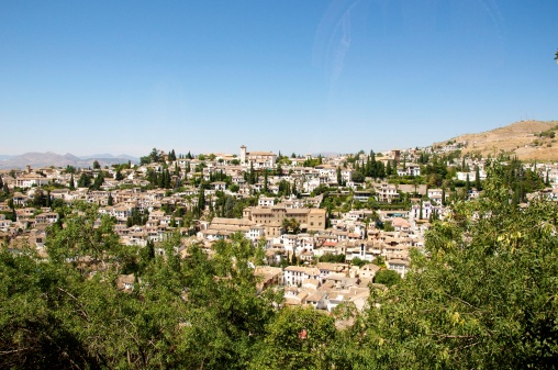 View on the city of Granada, Andalusia, Spain