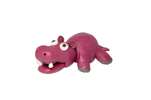 istock Cartoon characters, Hippopotamus isolated on white background with clipping path. 1193825195