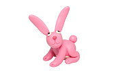 Cartoon characters, Rabbit isolated on white background with clipping path.