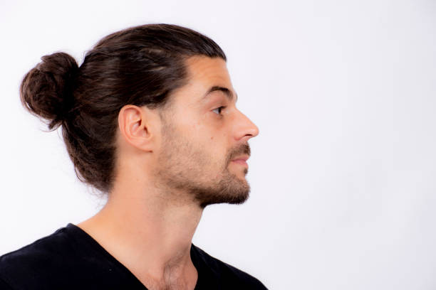 istock Good looking young French man in profile. 1193828842
