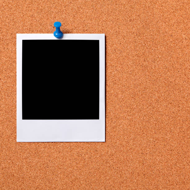 istock Blank photo pinned to a cork board 1193828916