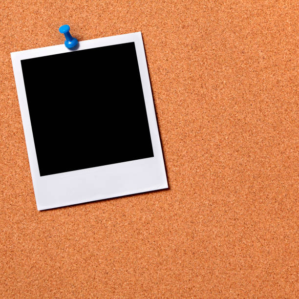 istock Blank photo pinned to a cork board 1193828992