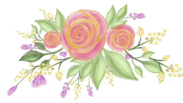 296 Floral Watercolor Border Stock Videos and Royalty-Free Footage - iStock