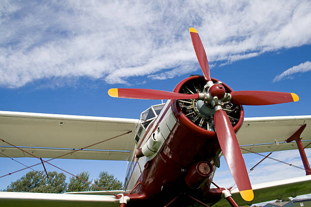 istock Closeup of old airplane 119383605