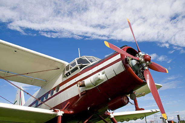 istock Closeup of old airplane 119383615