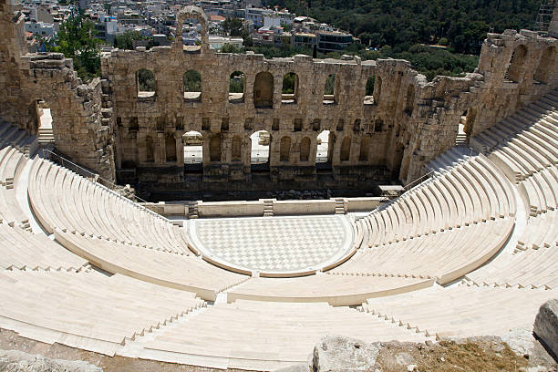 istock Ancient amphiteatr Odeon Gerodes Atticus in Acropol Athents Greece 119383722