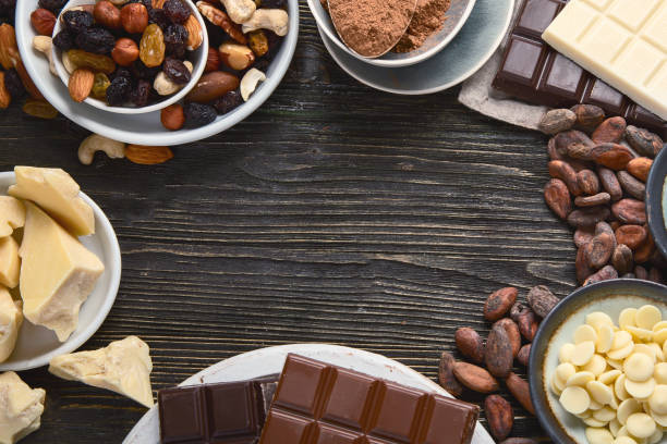 istock Dark bitter, milk and white chocolate 1193842033