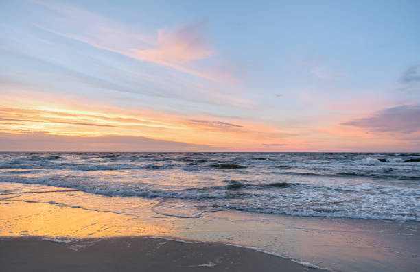 istock Beautiful summer sunset over Baltic sea. 1193846800