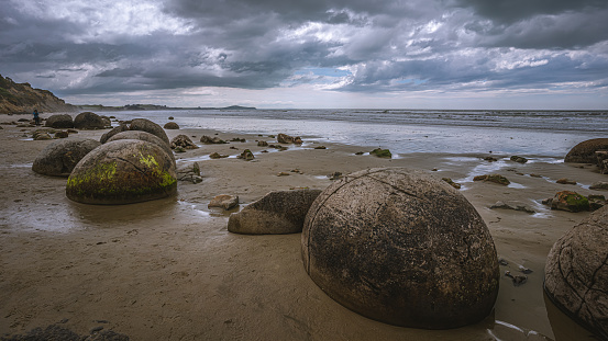 Moeraki Boulders On New Zealand's Otago Coast