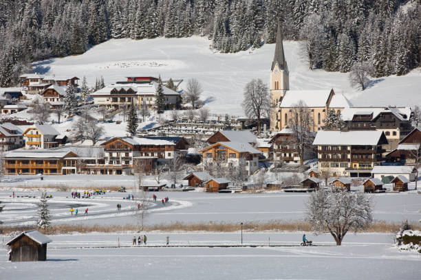 istock The beautiful setting of the Weissensee Nature Park 1193848837