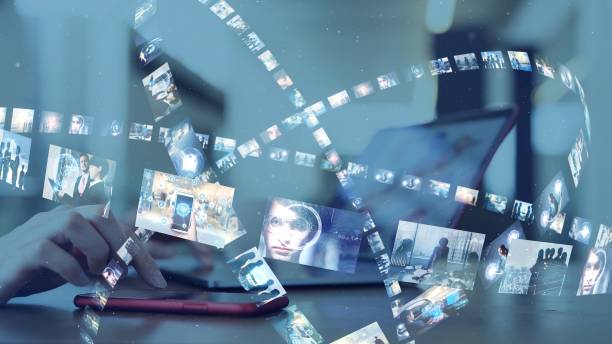 istock Social networking service concept. Streaming video. Video library. 1193851530
