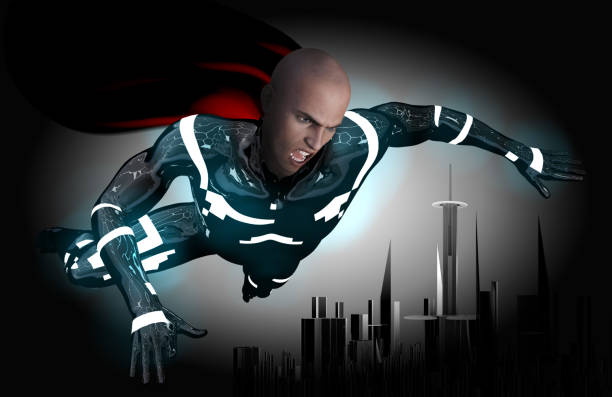 istock Flying AntiHero on The Urban Sky 1193853329