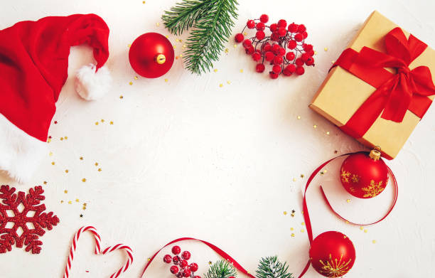 istock Christmas background with beautiful decor. Selective focus. 1193859158