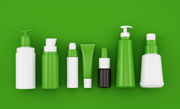 istock Organic beauty bottles mockup 1193859194