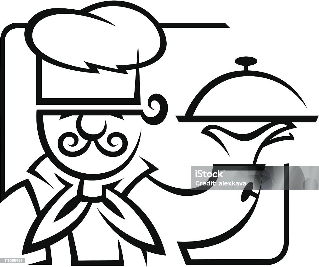 Szef kuchni - Grafika wektorowa royalty-free (Biznes)
