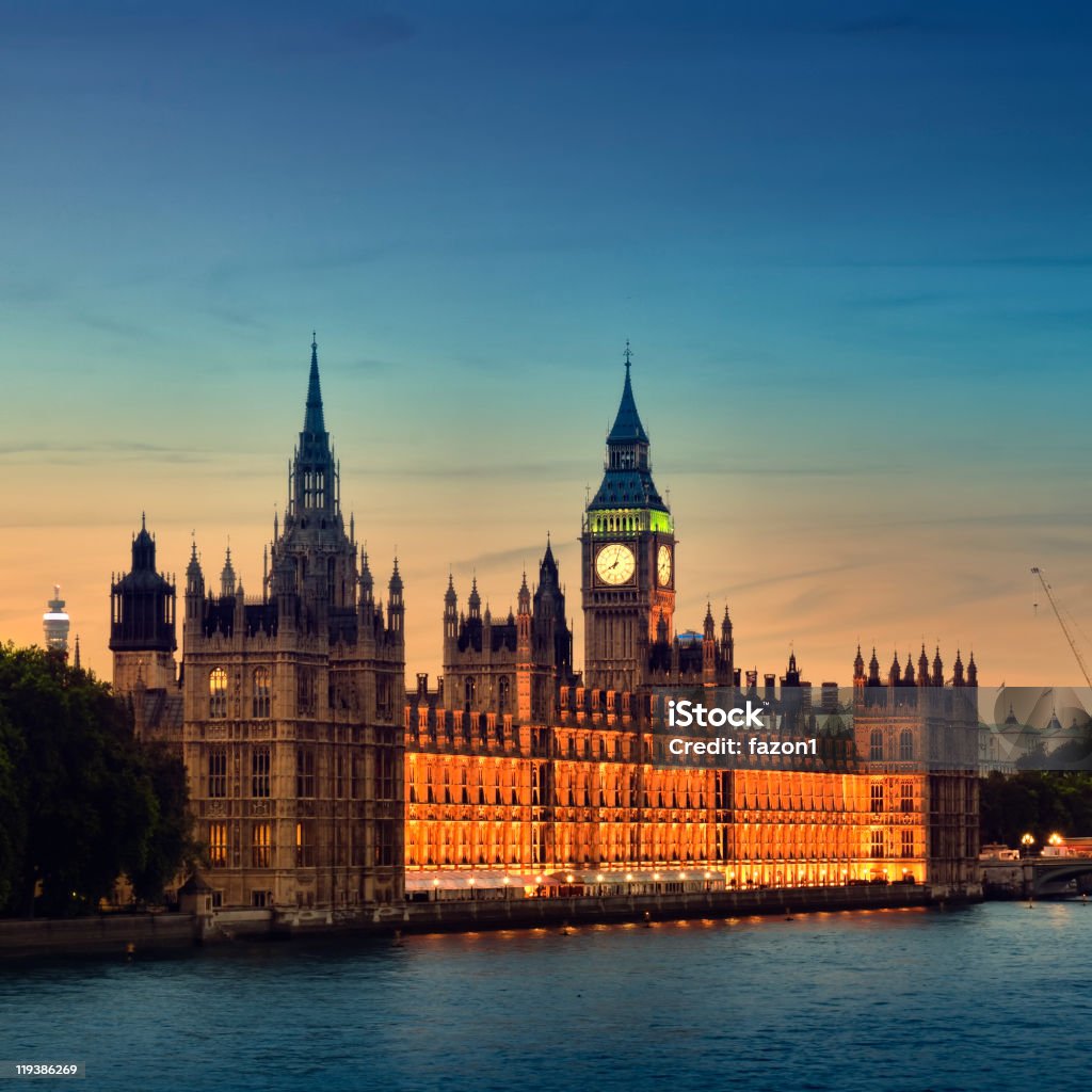 Häuser des Parlaments, London. - Lizenzfrei Architektur Stock-Foto