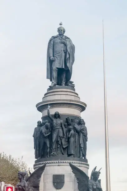 Monument of Daniel O'Connell in Dublin, Ireland.
