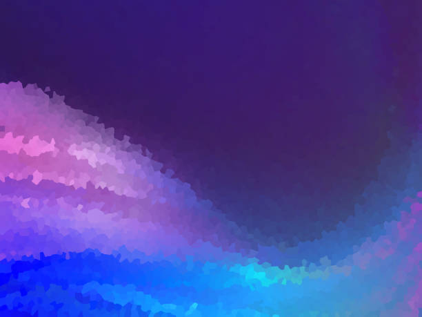 istock Abstract crystalline creative softness blue and pink curve lines background. 1193882596