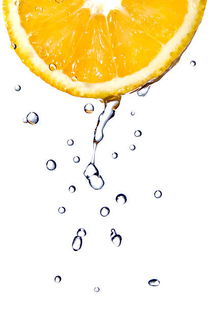 istock fresh water drops on orange isolated 119388772