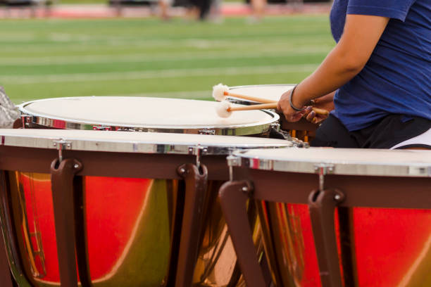 istock percussionist playing the timpani drums at rehearesal 1193897971