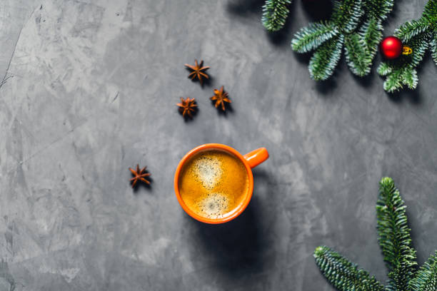 istock Morning coffee composition. Christmas picture. 1193899168