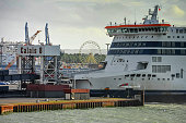 ferry terminal in the port of Calais