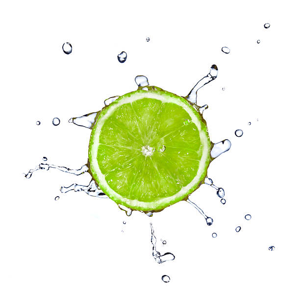 istock A slice of lime with water drops 119390234