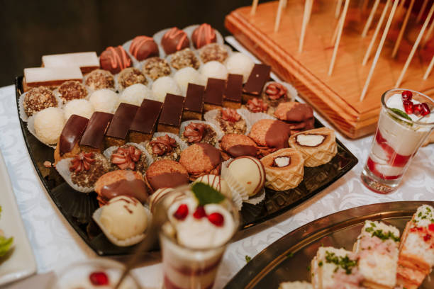 istock Colorful cakes and cookies decoration 1193904044