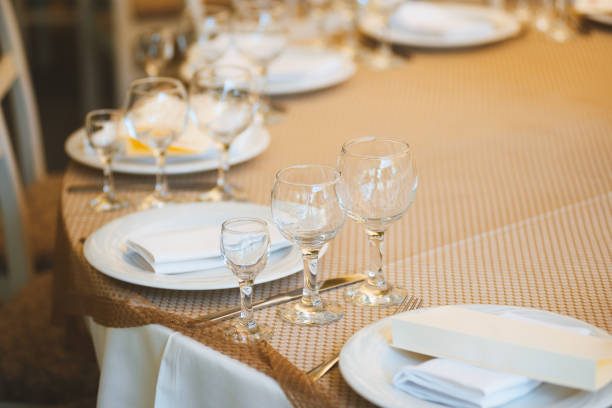istock Photo of wedding dishes ready for ceremony 1193905459