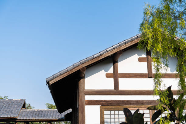 istock Chinese style house under blue sky 1193907034
