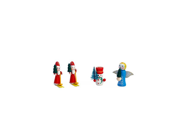 istock Small Christmas Toys Isolated on White Background 1193918817