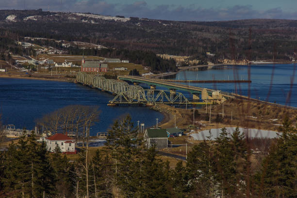 istock Barra Strait Cape Breton Nova Scotia CN bridge 1193920967