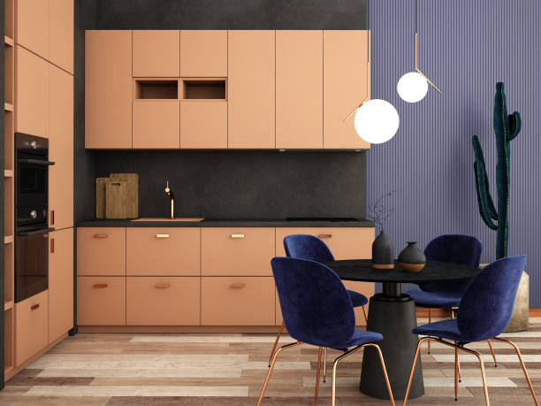 istock interior design for classic blue color trend 2020,3d rendering,3d illustration 1193922057