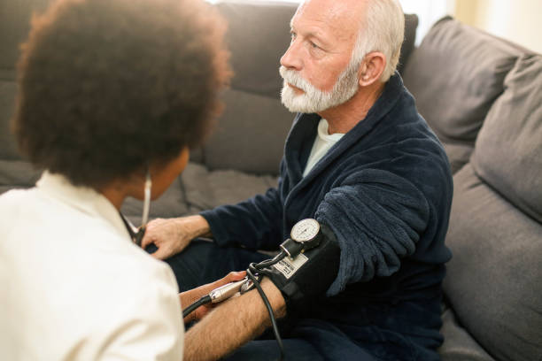 istock Measuring blood pressure 1193922319